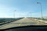 Driving on a bridge