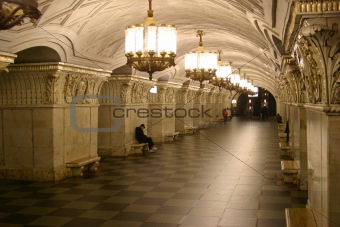 Prospect Mira subway station, Moscow, Russia