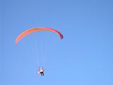Paraglider in the air