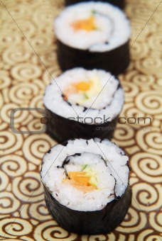 rolls of sushi
