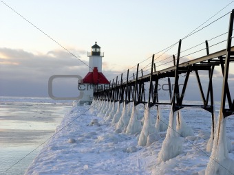 Winter pier