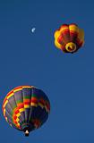 Hot air balloons and moon