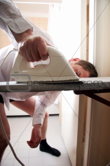 ironing tie