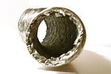 Isolated Dryer Vent Hose on White Background