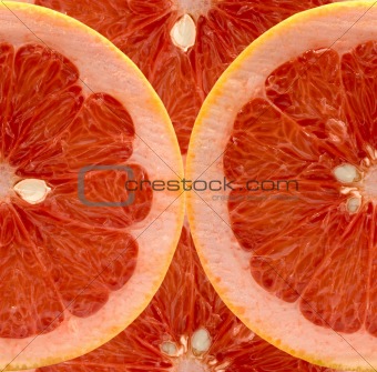 Slises of grapefruit