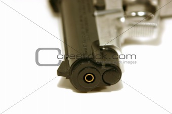 Close up shot on a BB Gun