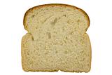 Slice of bread with clipping path
