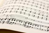 Close up on Retro - Old Music Notes