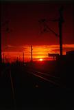 railway sunset