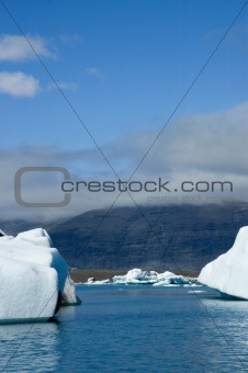 Iceberg at shore