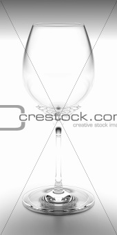 Wine Glass Black & White