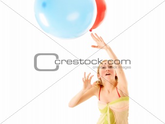 girl with ballons