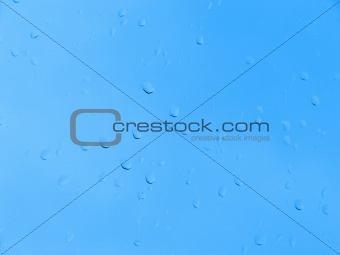 Blue waterdrops