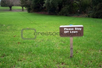 Lawn sign