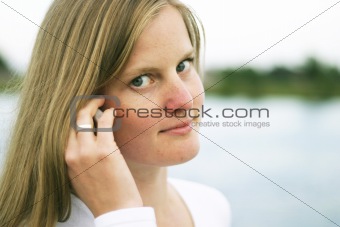 Woman on Cell