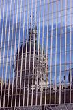 Reflection of State Capitol Building in Indianapolis, Indiana.