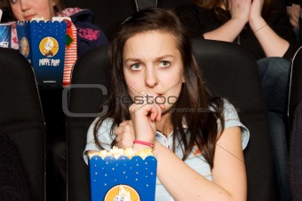 girl at the movies