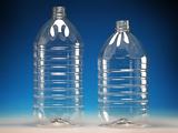 Transparent plastic bottles