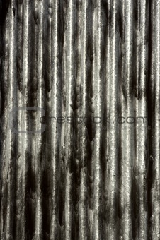 black corrugated steel