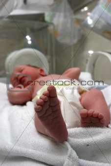 New born baby feet