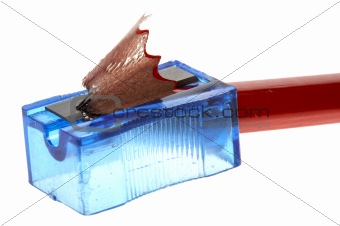 Pencil sharpener on a with background