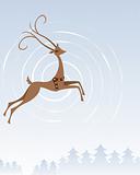 Reindeer in Flight