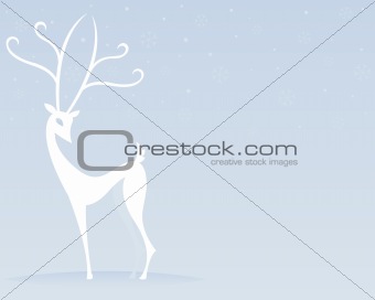 Reindeer in White