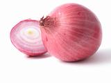 close up of red onions