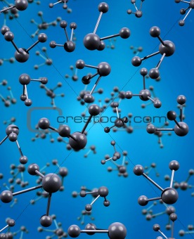 3D atoms background