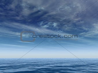 Deep blue horizon