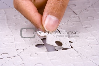 Playing Jigsaw Puzzle