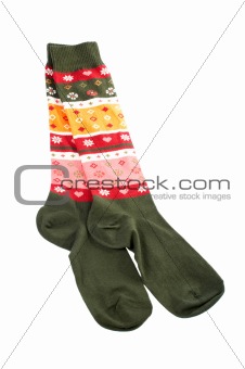 Pair of colorful socks