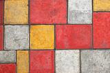 Bright colored paving slab texture/background #1