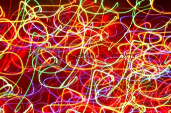 abstract background: colored light motion blurs #1