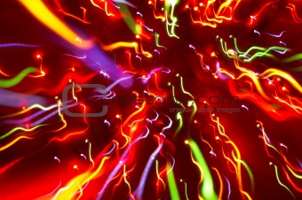 abstract background: colored light motion blurs #3