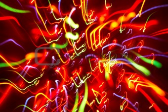 abstract background: colored light motion blurs #4