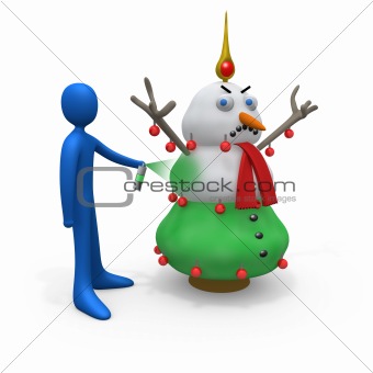 Snowman 2 Christmas Tree