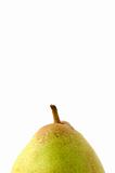 top of a pear isolated
