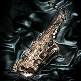 Saxophone over velvet