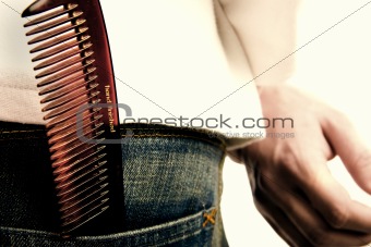 with my comb