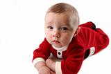 Baby Boy in Santa Claus Outfit
