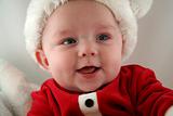 Baby Boy in Santa Claus Outfit