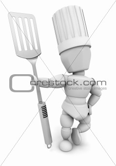 Chef with spatula