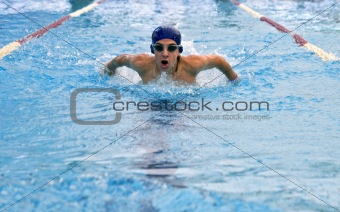 teenager swimmer