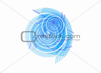Abstract Blue White Swirl Background