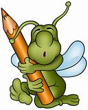 Bug and Pencil