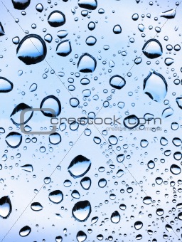 close-up of water drops background