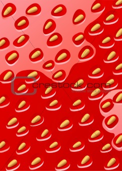 Vector texture of a strawberry