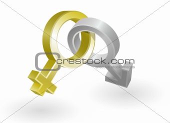 Vector illustration of men and women icons
