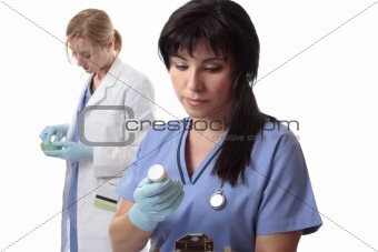 Medical doctors at work
